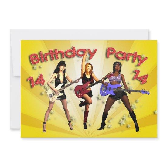 14th Birthday Party  with a girl band