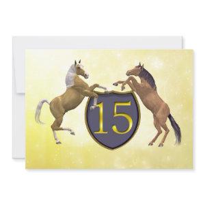 15 years old birthday party rearing horses