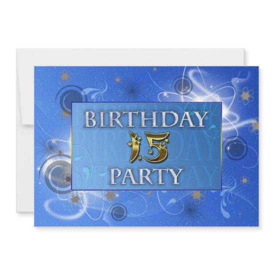 15th Abstract lights Birthday party