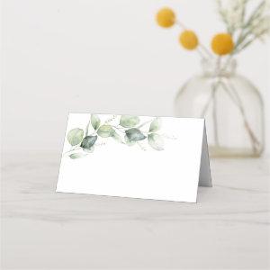 15th Birthday Eucalyptus Greenery Quinceanera Place Card