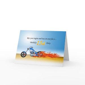 15th Birthday Flaming Motorcycle Party