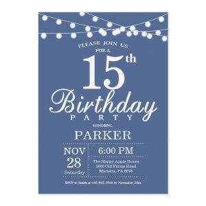 15th Birthday  Blue