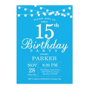 15th Birthday  Blue