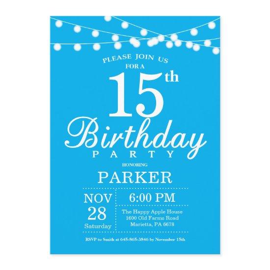 15th Birthday  Blue