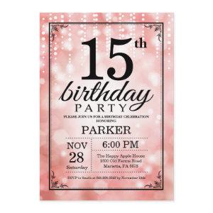 15th Birthday  Pink Glitter