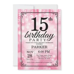15th Birthday  Pink Glitter