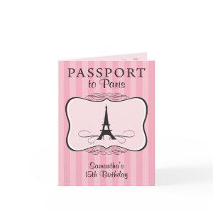 15TH Birthday Paris Passport
