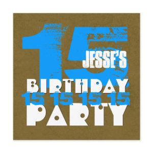 15th Birthday Party 15 Year Old Grunge Z15A