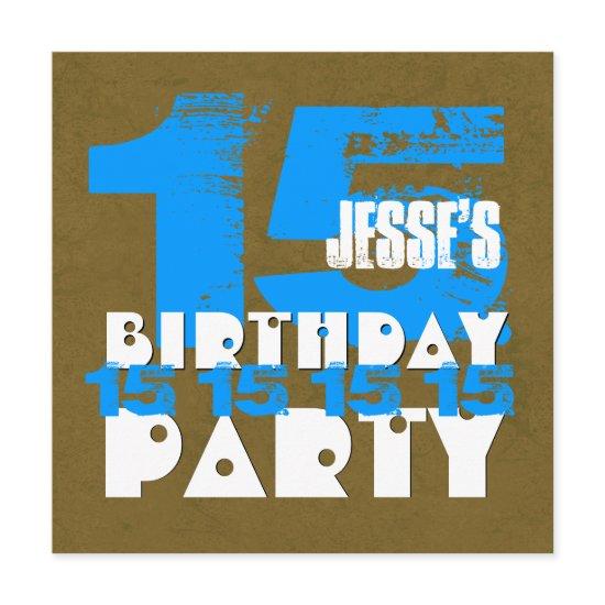 15th Birthday Party 15 Year Old Grunge Z15A