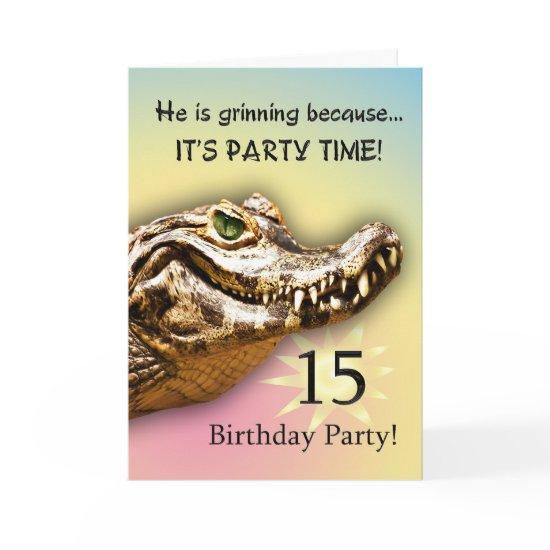 15th Birthday Party  Card