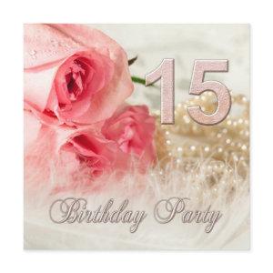 15th Birthday party , roses and pearls