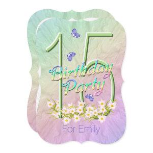 15th Birthday Party Rainbow Garden