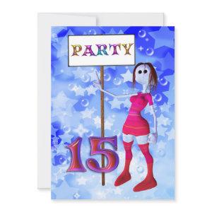 15th Birthday party sign board