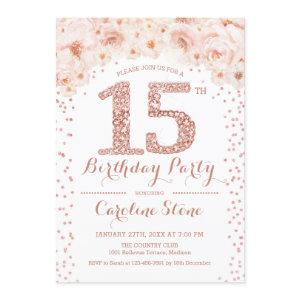 15th Birthday Party - White Rose Gold