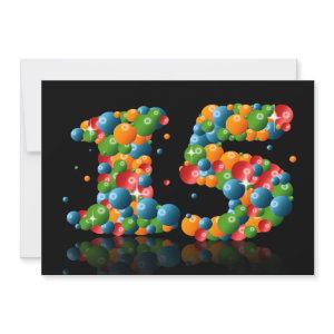 15th Birthday party, with bubbles and balls