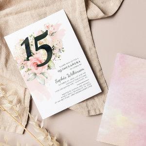 15th Birthday Quinceanera Rustic Floral Modern