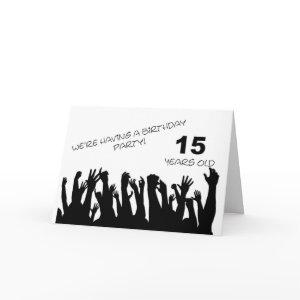 15th party  with a cheering crowd