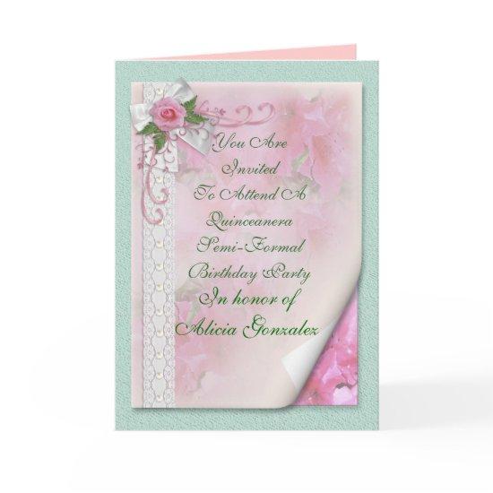 15th Quinceanera Birthday party pink