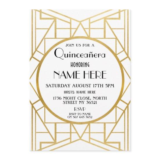 1920's Art Deco Birthday Party Quinceanera Gatsby