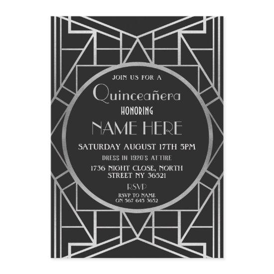 1920's Art Deco Birthday Quinceanera Gatsby Party