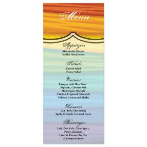 4x9.25 Menu Cards lgbtq rainbow flag lesbian gay b