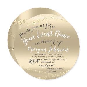 50th 60th 70th 80th Birthday Confetti Gold