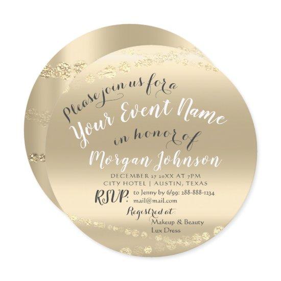 50th 60th 70th 80th Birthday Confetti Gold