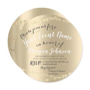 50th 60th 70th Birthday Confetti Gold
