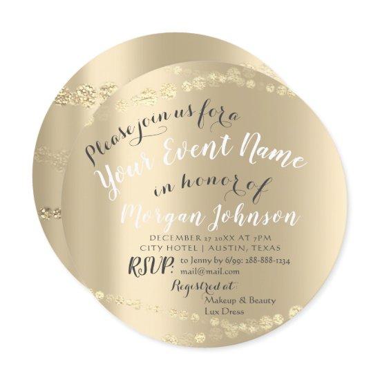 50th 60th 70th Birthday Confetti Gold