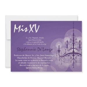 5x7 Chandelier Quinceanera Birthday