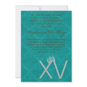 5x7 Diamond Topaz Quinceanera Birthday