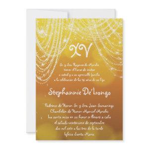 5x7 Glitz Glimmer Quinceanera Birthday