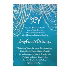 5x7 Glitz Glimmer Quinceanera Birthday