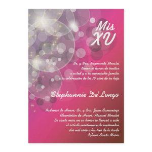 5x7 Glitz Glimmer Quinceanera Birthday