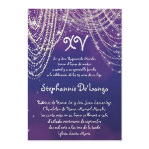 5x7 Glitz Glimmer Quinceanera Birthday