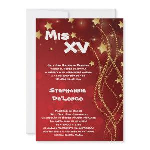 5x7 Glitz Glitter Quinceanera Birthday