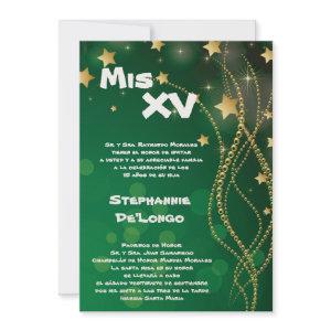 5x7 Glitz Glitter Quinceanera Birthday
