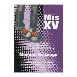5x7 Grunge Sneaker Quinceanera Birthday