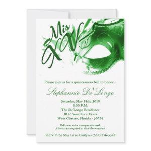 5x7 Masquerade Mask 15 Quinceanera Ball