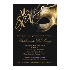 5x7 Masquerade Mask 15 Quinceanera Ball