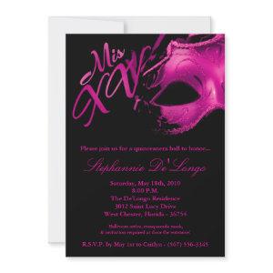 5x7 Masquerade Mask 15 Quinceanera Ball