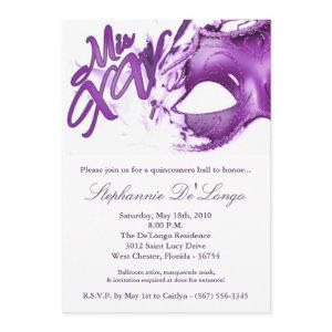 5x7 Masquerade Mask 15 Quinceanera Ball