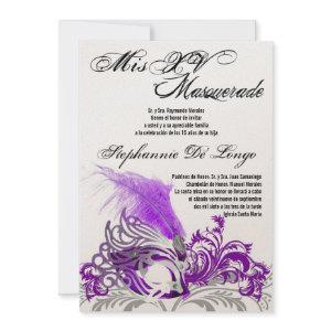 5x7 Masquerade Quinceanera Birthday