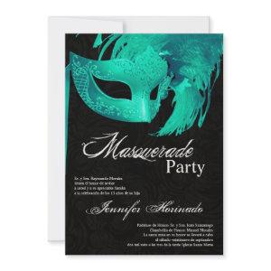 5x7 Masquerade Quinceanera Birthday