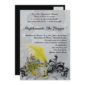 5x7 Masquerade Quinceanera Birthday