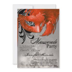 5x7 Masquerade Quinceanera Birthday