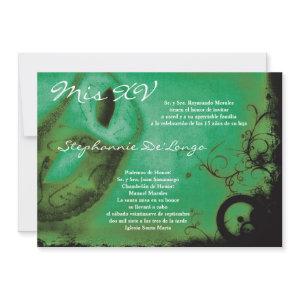 5x7 Masquerade Quinceanera Birthday