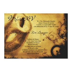5x7 Masquerade Quinceanera Birthday