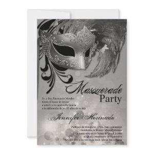 5x7 Masquerade Quinceanera Birthday