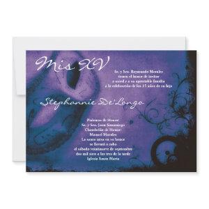 5x7 Masquerade Quinceanera Birthday